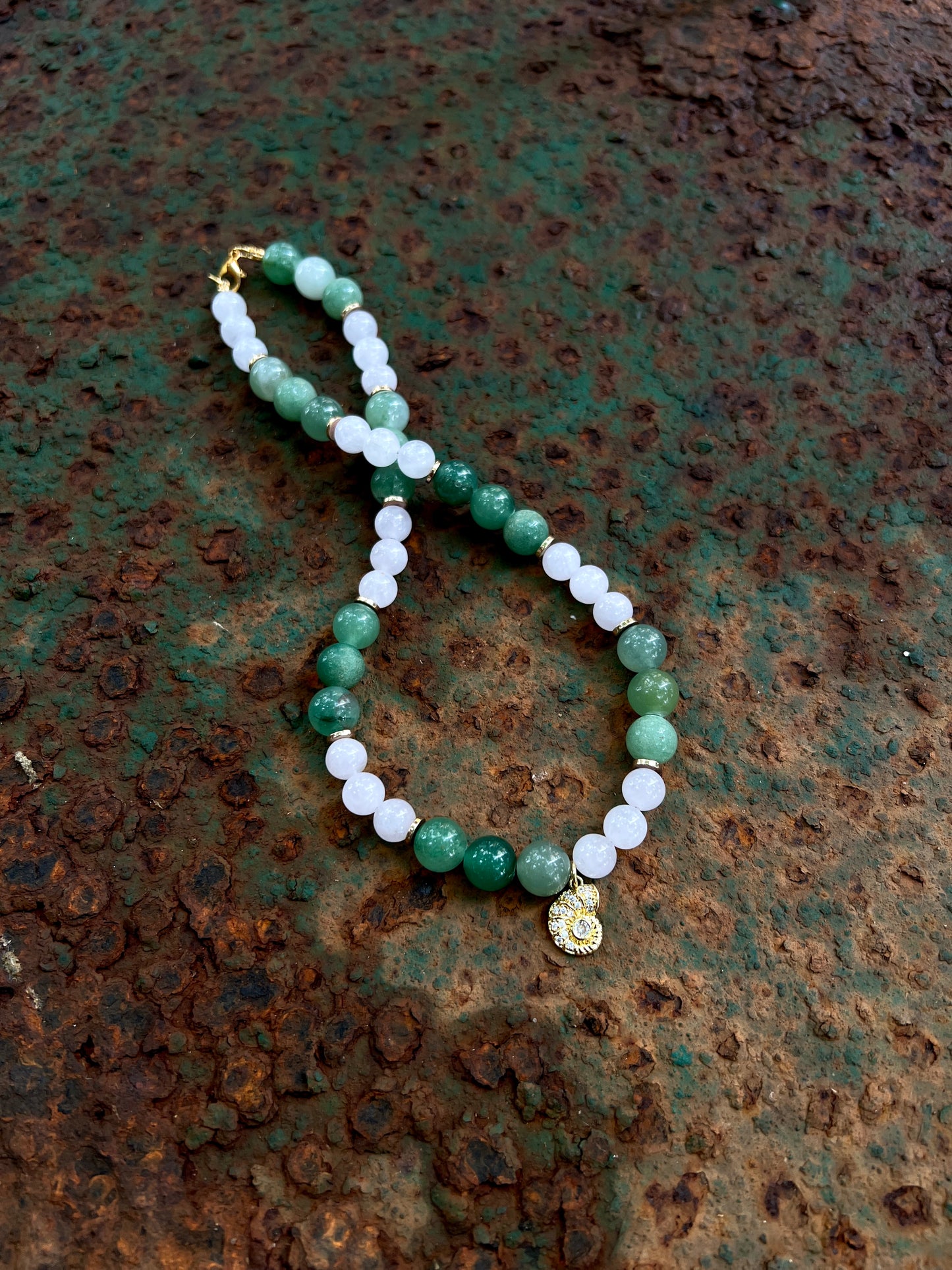 Elisha – Green Aventurine & Rose Quartz