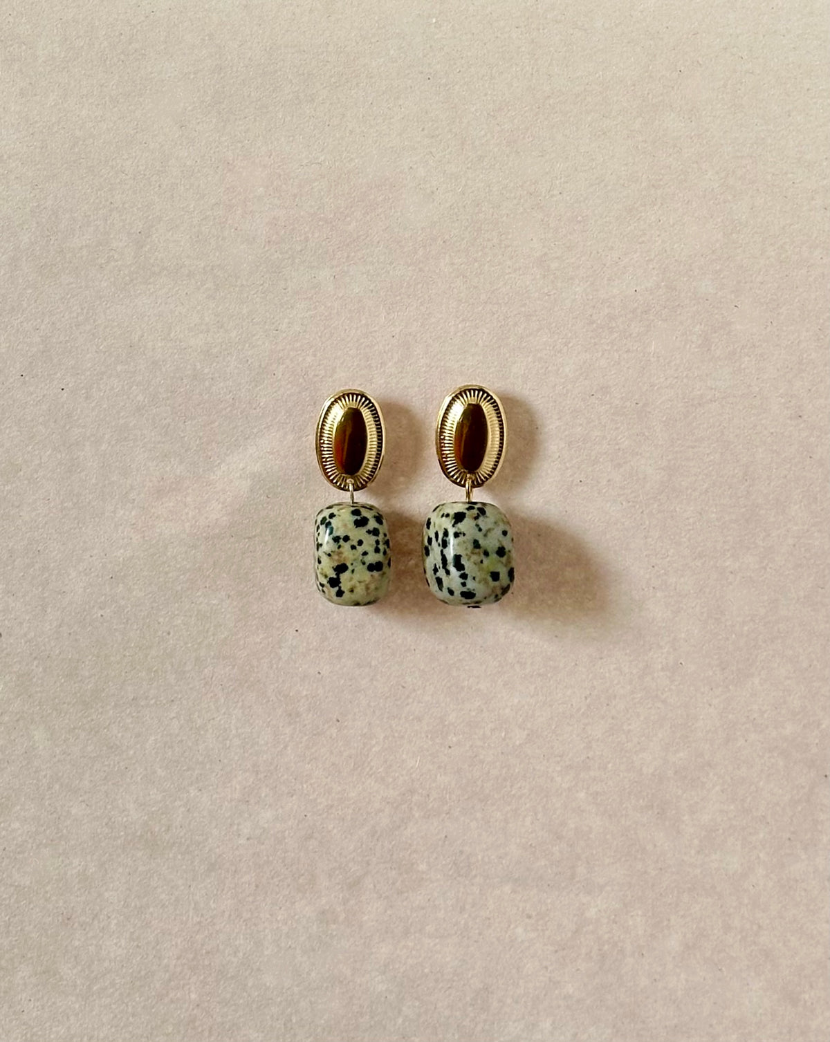 Joy Dalmatian Jasper Earrings