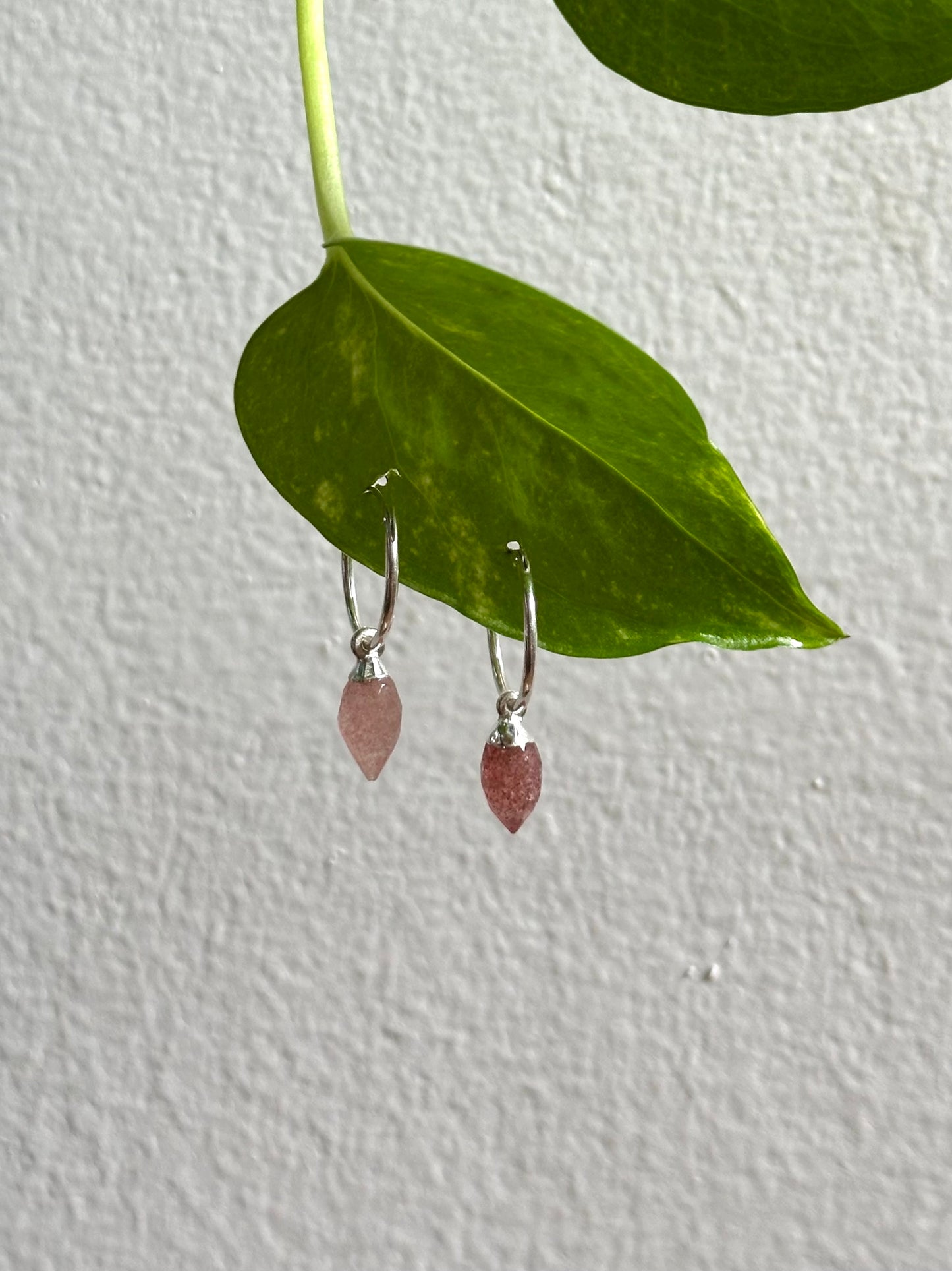 June Silver Hoops