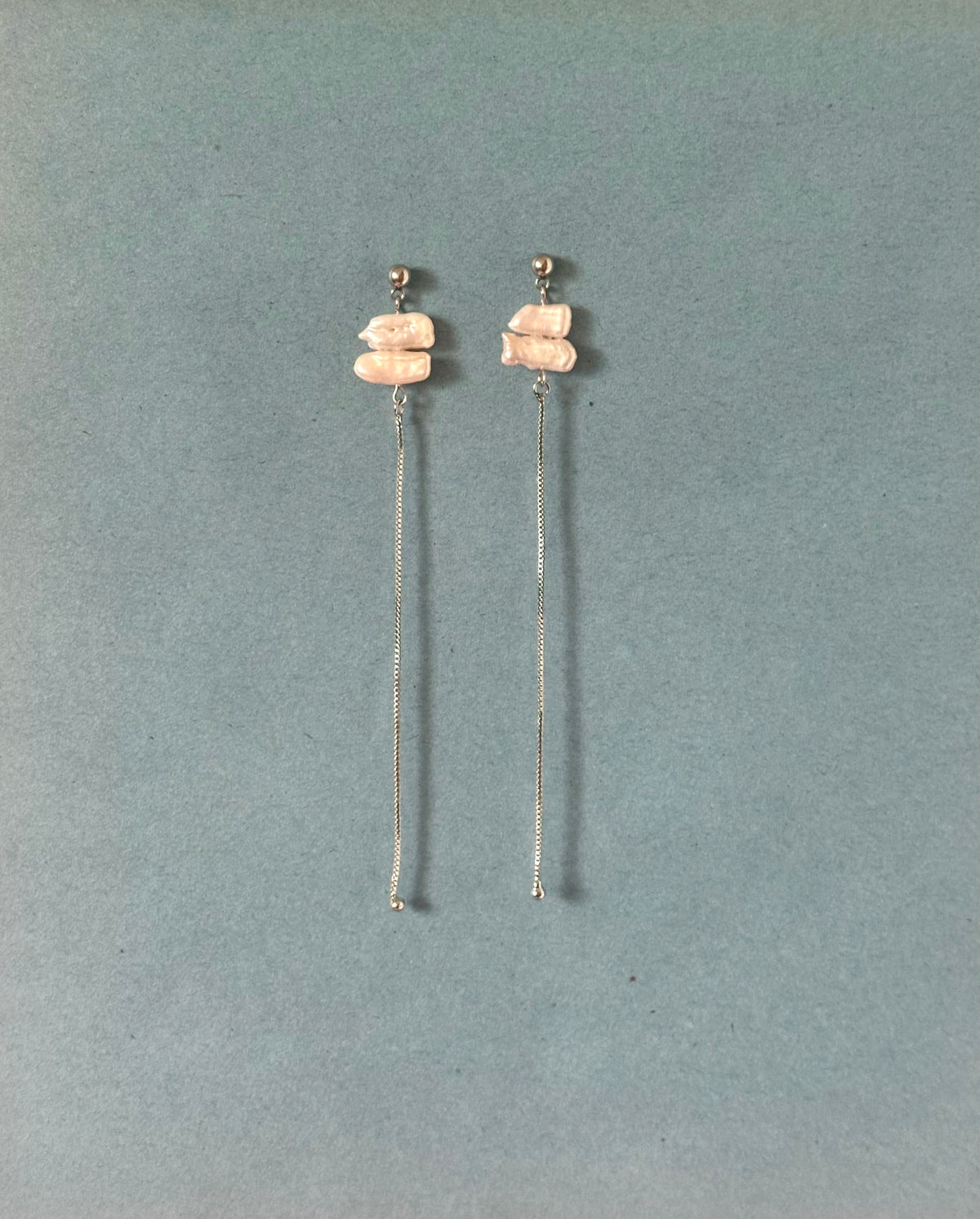 Zimri Silver Dangles