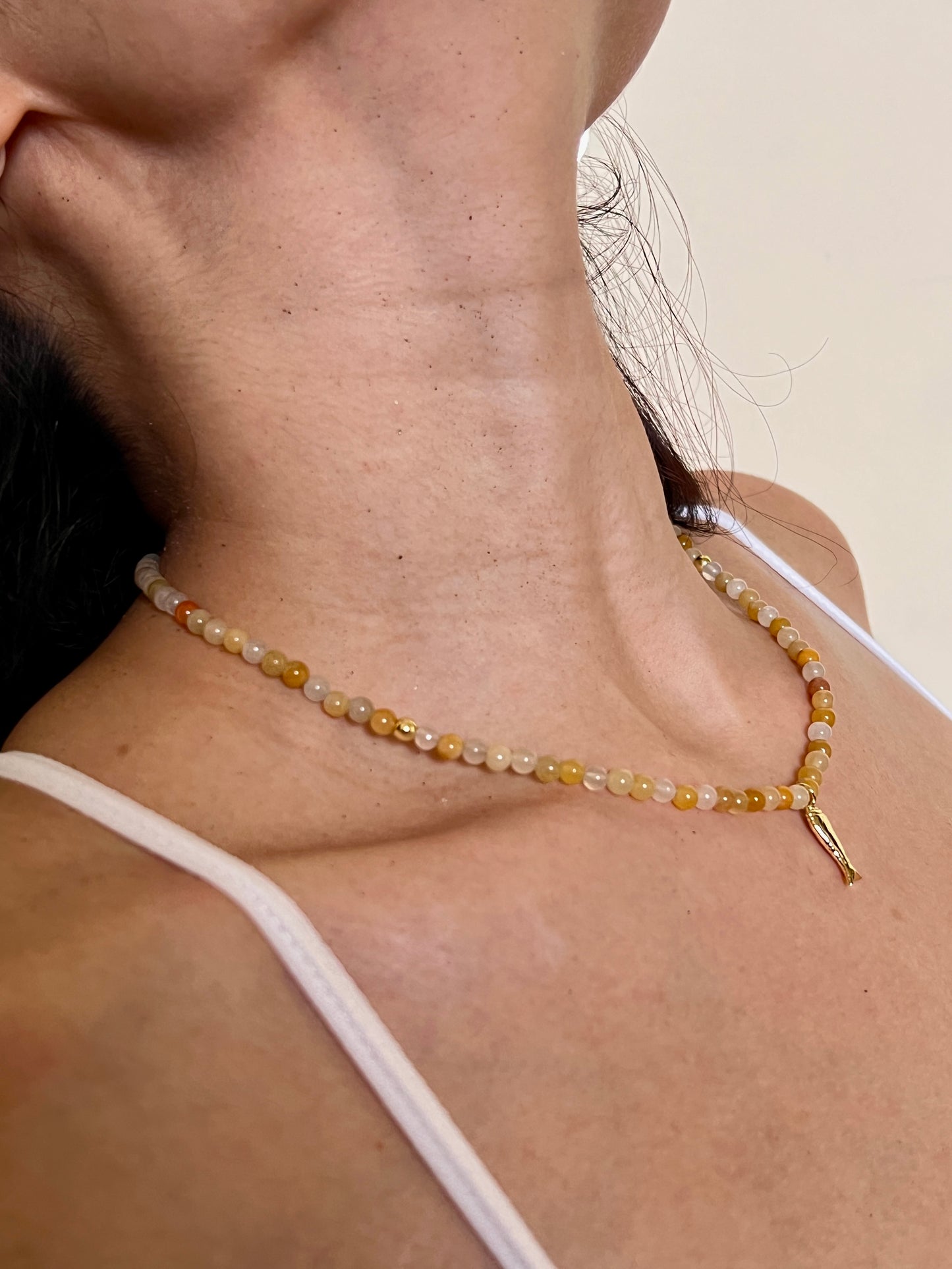 Pisces – Yellow Aventurine Necklace