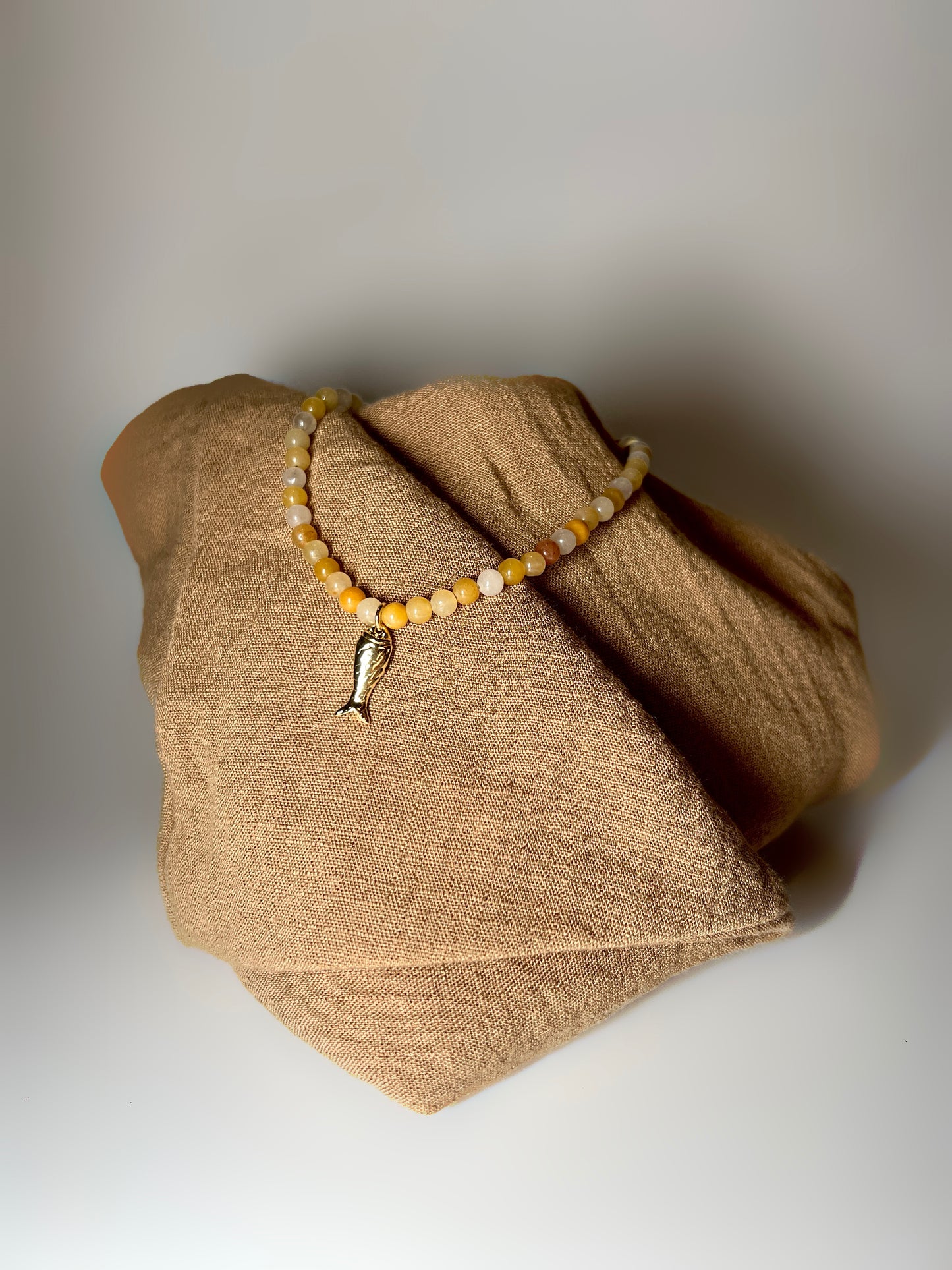 Pisces – Yellow Aventurine Necklace