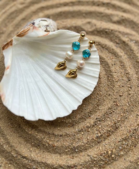Alara – Ocean-Inspired Dangle Earrings