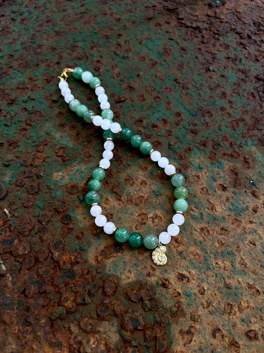 Elisha – Green Aventurine & Rose Quartz