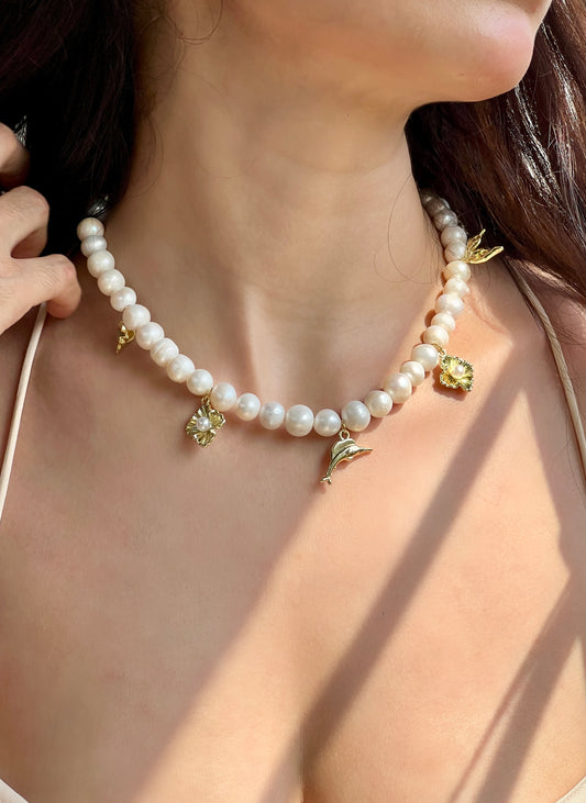 Mazu – Ocean-Inspired Freshwater Pearl Necklace