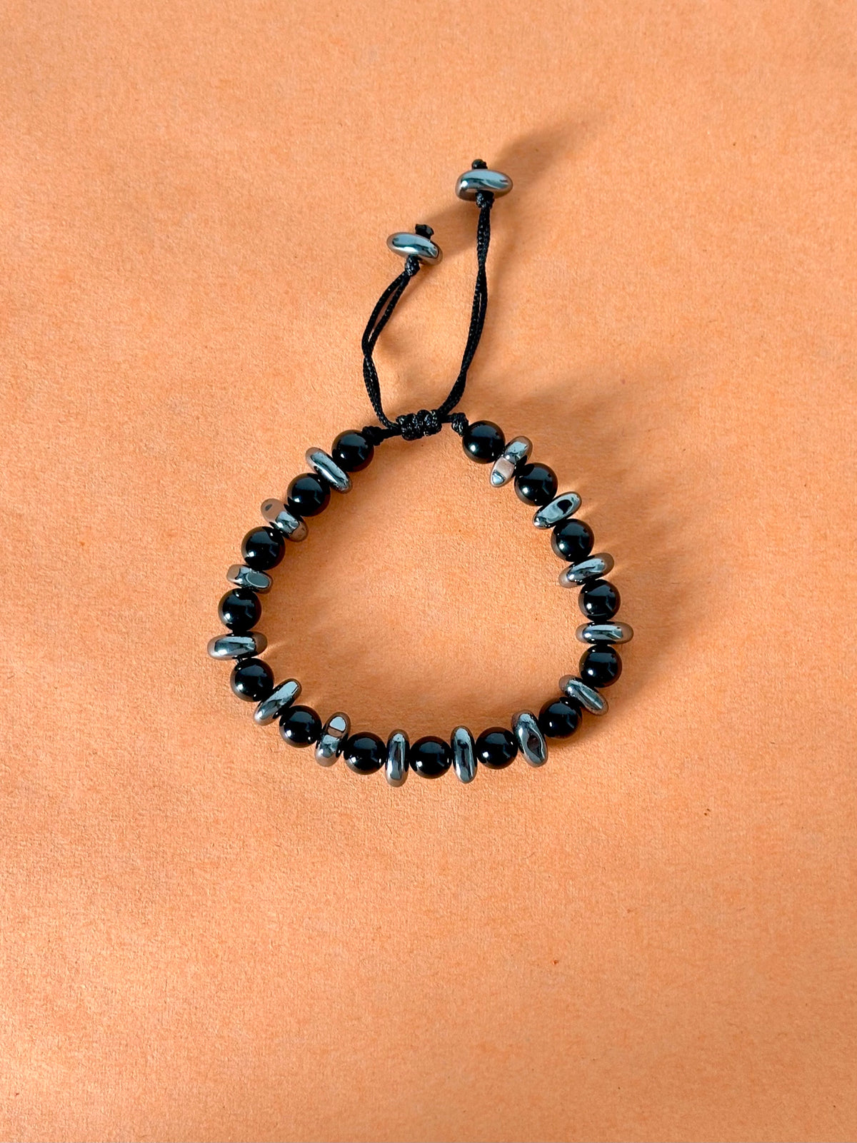 Nathan – Black Tourmaline & Hematite Bracelet