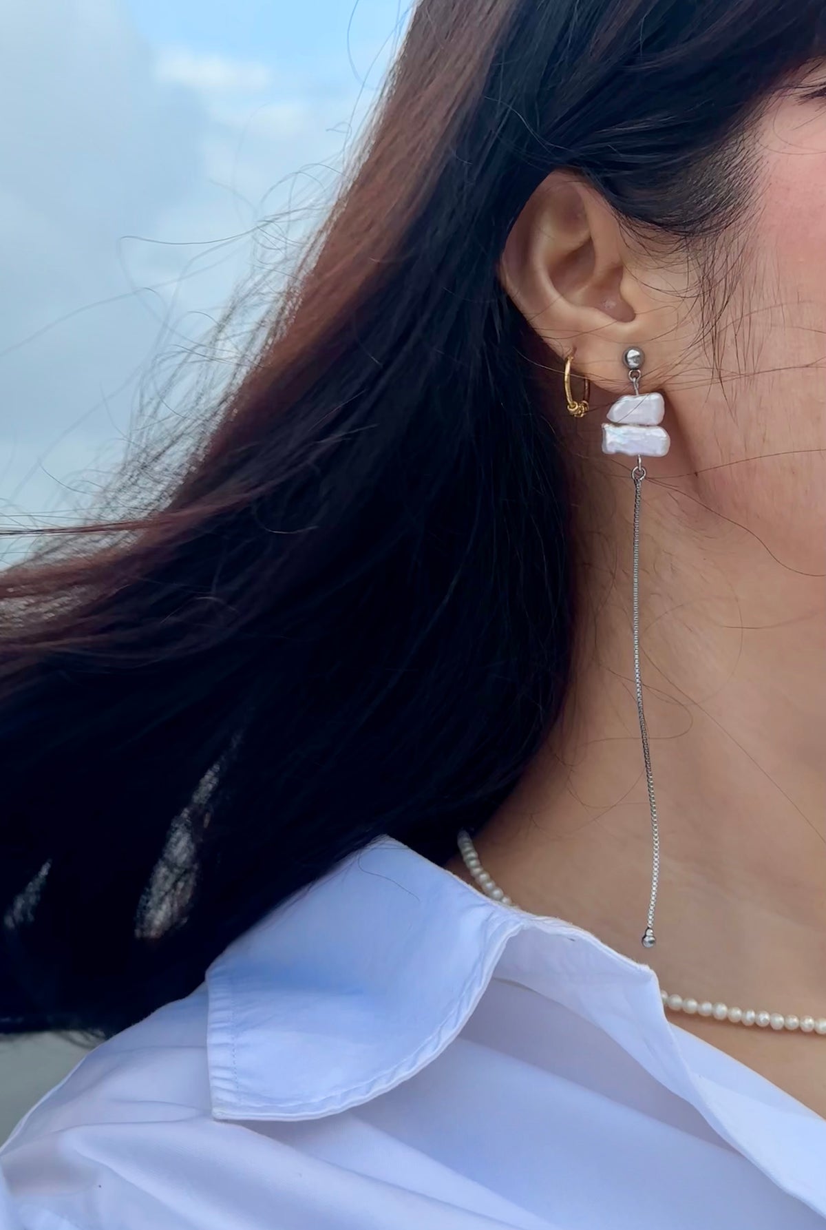 Zimri Silver Dangles