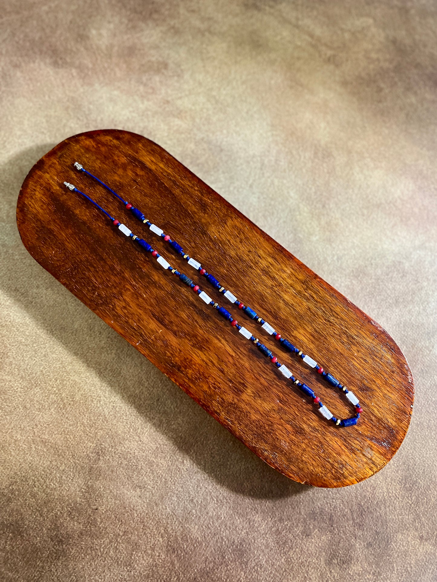 Zane-Lapis Lazuli & Selenite Necklace