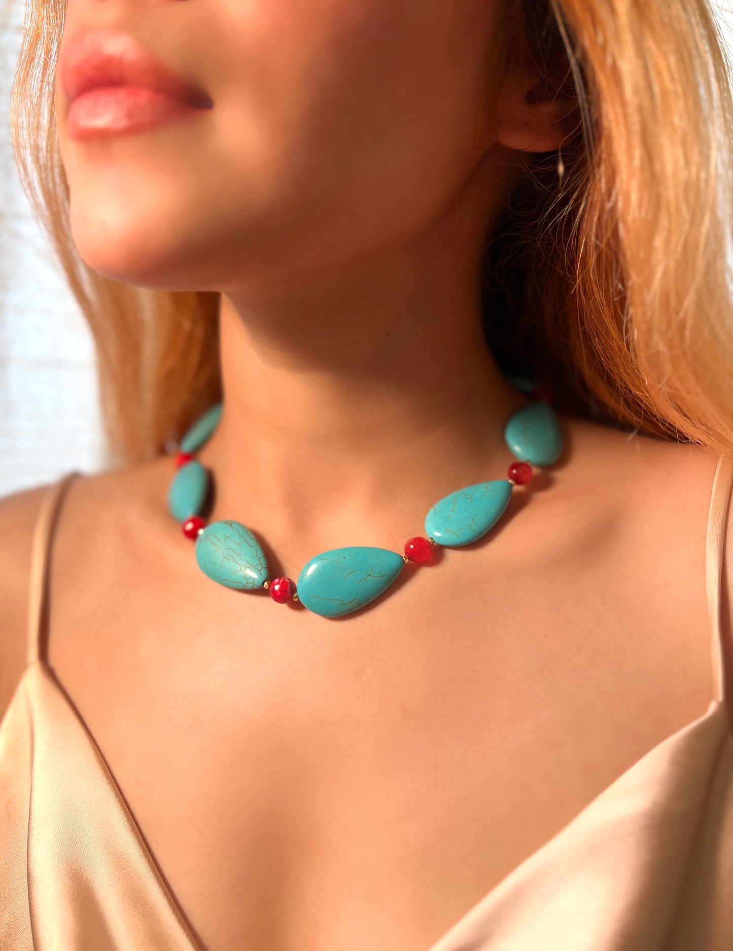 Mazrine Necklace: A Symphony of Turquoise