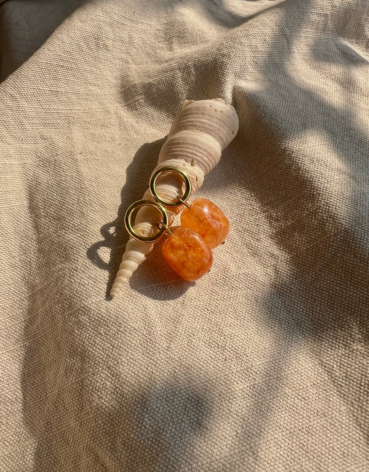 Solar Flame – Agate Earrings