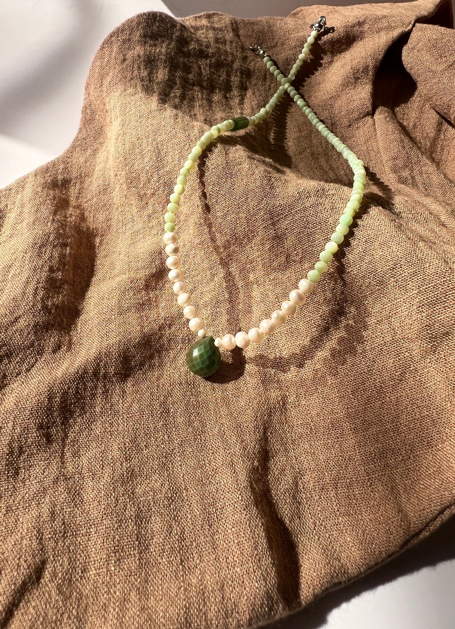 Tessa- Chrysoprase Necklace
