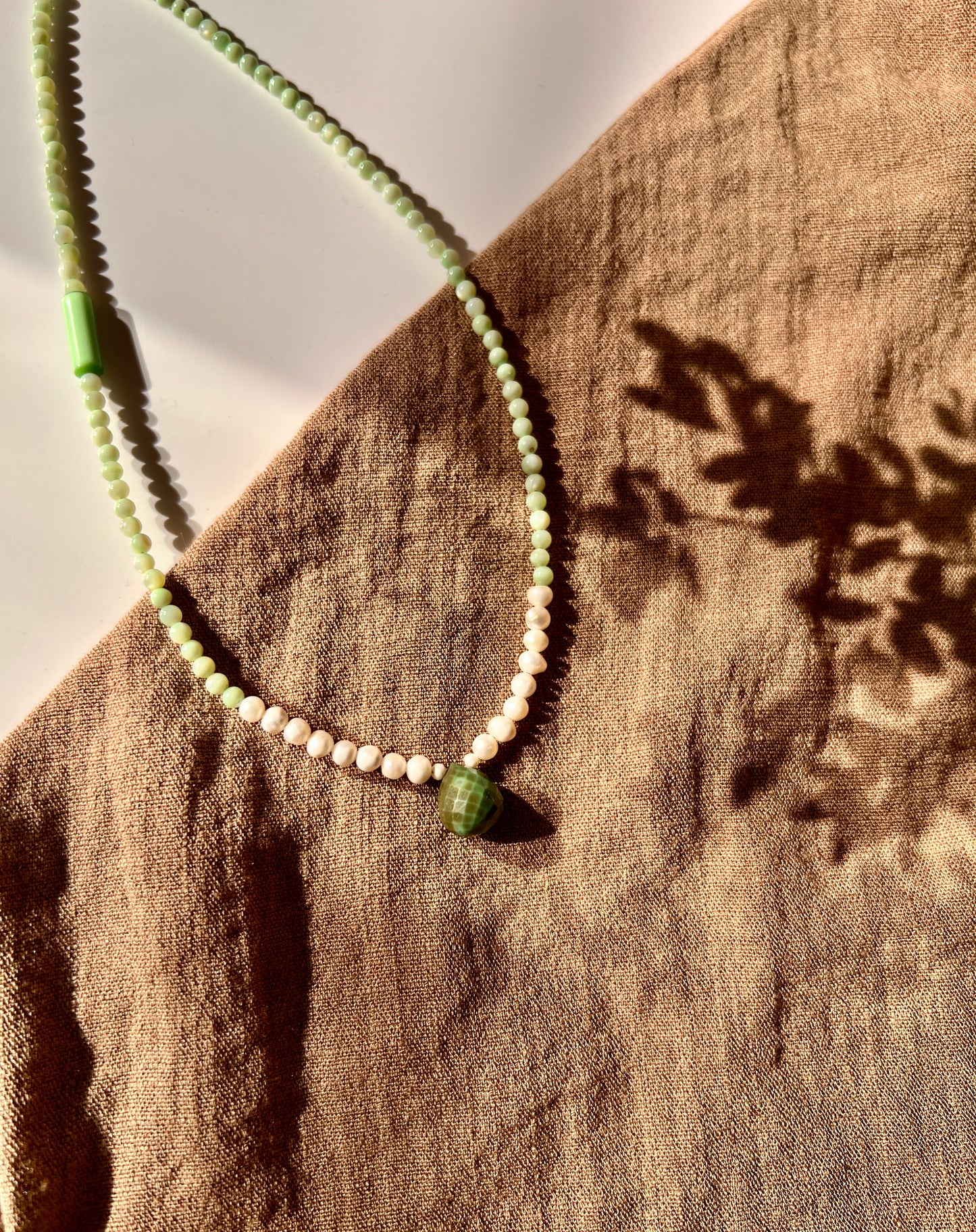 Tessa- Chrysoprase Necklace